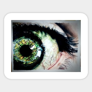 Eye on the time Sticker